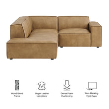 Load image into Gallery viewer, Restore 3-Piece Vegan Leather Modular L-Shaped Sectional Sofa by Modway