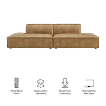 Load image into Gallery viewer, Restore 2-Piece Vegan Leather Modular Loveseat by Modway