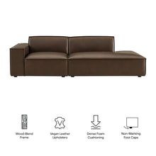 Load image into Gallery viewer, Restore 2-Piece Vegan Leather Modular Loveseat by Modway