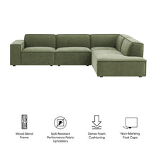 Load image into Gallery viewer, Restore 4-Piece Performance Fabric Upholstered Modular L-Shaped Sofa by Modway