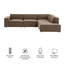 Load image into Gallery viewer, Restore 4-Piece Performance Fabric Upholstered Modular L-Shaped Sofa by Modway