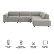 Load image into Gallery viewer, Restore 4-Piece Performance Fabric Upholstered Modular L-Shaped Sofa by Modway