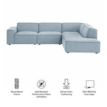 Load image into Gallery viewer, Restore 4-Piece Performance Fabric Upholstered Modular L-Shaped Sofa by Modway
