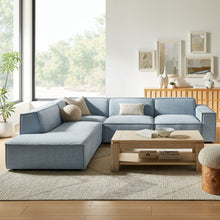 Load image into Gallery viewer, Restore 4-Piece Performance Fabric Upholstered Modular L-Shaped Sofa by Modway
