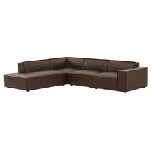 Load image into Gallery viewer, Restore 4-Piece Vegan Leather Modular L-Shaped Sofa by Modway