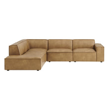 Load image into Gallery viewer, Restore 4-Piece Vegan Leather Modular L-Shaped Sofa by Modway