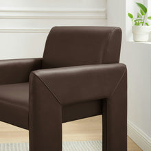 Load image into Gallery viewer, Daven Vegan Leather Dining Armchair by Modway