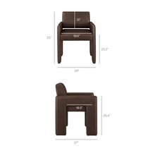 Load image into Gallery viewer, Daven Vegan Leather Dining Armchair by Modway