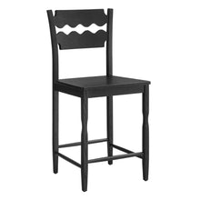 Load image into Gallery viewer, Jax Oak Wood Counter Stool With Wavy Razor Back by Modway