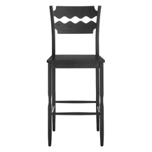 Load image into Gallery viewer, Jax Oak Wood Bar Stool With Wavy Razor Back by Modway