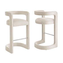 Load image into Gallery viewer, Winslow Performance Velvet Bar Stool Set of 2 by Modway