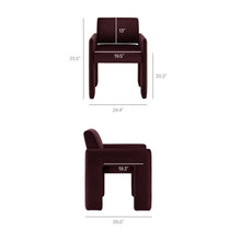 Load image into Gallery viewer, Daven Stain-Resistant Performance Velvet Dining Armchair by Modway
