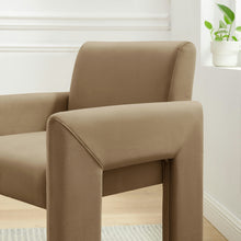 Load image into Gallery viewer, Daven Stain-Resistant Performance Velvet Dining Armchair by Modway