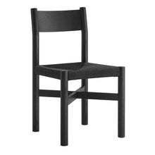 Load image into Gallery viewer, Alvia Oak Wood Dining Side Chair With Woven Seat by Modway