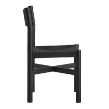 Load image into Gallery viewer, Alvia Oak Wood Dining Side Chair With Woven Seat by Modway
