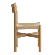 Load image into Gallery viewer, Alvia Oak Wood Dining Side Chair With Woven Seat by Modway
