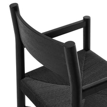 Load image into Gallery viewer, Alvia Oak Wood Dining Armchairs With Woven Seats Set of 2 by Modway