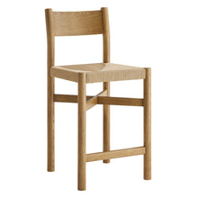 Load image into Gallery viewer, Alvia Oak Wood Counter Stools With Woven Seats Set of 2 by Modway