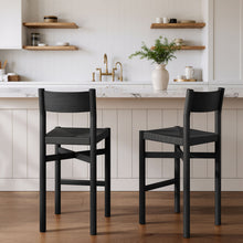 Load image into Gallery viewer, Alvia Oak Wood Bar Stools With Woven Seats Set of 2 by Modway