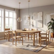 Load image into Gallery viewer, Alvia 86"-105" Extendable Rectangular Oak Wood Dining Table by Modway
