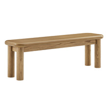 Load image into Gallery viewer, Alvia 58" Oak Wood Bench by Modway