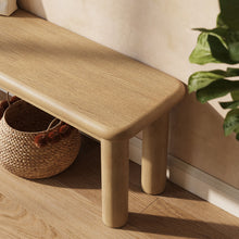 Load image into Gallery viewer, Alvia 58" Oak Wood Bench by Modway