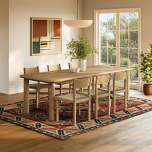 Load image into Gallery viewer, Alvia 7-Piece Oak Wood Extendable Dining Table and Chairs Set by Modway