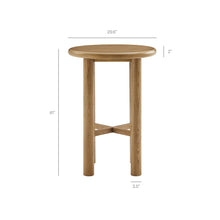 Load image into Gallery viewer, Alvia 3-Piece Round Oak Wood Bar Table With Bar Stools Set by Modway