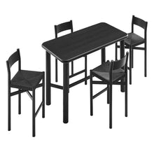 Load image into Gallery viewer, Alvia 5-Piece Rectangular Oak Wood Bar Table With Bar Stools Set by Modway