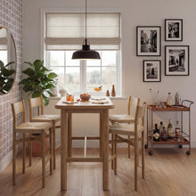 Load image into Gallery viewer, Alvia 5-Piece Rectangular Oak Wood Bar Table With Bar Stools Set by Modway