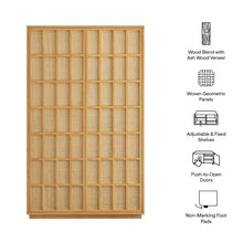 Load image into Gallery viewer, Aiko 64 Inch Tall Japandi Storage Cabinet by Modway