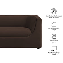 Load image into Gallery viewer, Hilda 67" Curved Back Performance Velvet Loveseat by Modway
