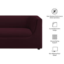 Load image into Gallery viewer, Hilda 67" Curved Back Performance Velvet Loveseat by Modway