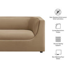 Load image into Gallery viewer, Hilda 67" Curved Back Performance Velvet Loveseat by Modway