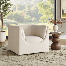 Load image into Gallery viewer, Hilda Curved Back Performance Velvet Armchair by Modway