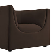 Load image into Gallery viewer, Hilda Curved Back Performance Velvet Armchair by Modway