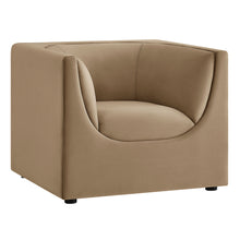 Load image into Gallery viewer, Hilda Curved Back Performance Velvet Armchair by Modway