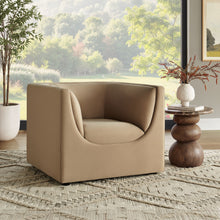 Load image into Gallery viewer, Hilda Curved Back Performance Velvet Armchair by Modway