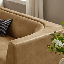 Load image into Gallery viewer, Hilda 86" Curved Back Vegan Leather Sofa by Modway