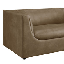 Load image into Gallery viewer, Hilda 67" Curved Back Vegan Leather Loveseat by Modway