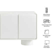 Load image into Gallery viewer, Lumo 3-Door Curved Wood Accent Cabinet by Modway