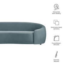 Load image into Gallery viewer, Contessa Curved Performance Velvet Sofa by Modway