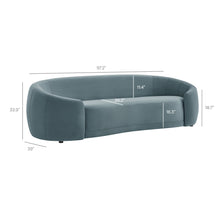Load image into Gallery viewer, Contessa Curved Performance Velvet Sofa by Modway