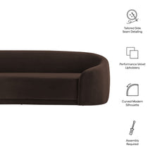Load image into Gallery viewer, Contessa Curved Performance Velvet Sofa by Modway