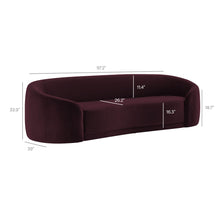 Load image into Gallery viewer, Contessa Curved Performance Velvet Sofa by Modway