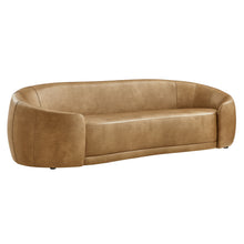 Load image into Gallery viewer, Contessa Curved Vegan Leather Sofa by Modway