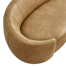 Load image into Gallery viewer, Contessa Curved Vegan Leather Sofa by Modway