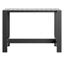 Load image into Gallery viewer, Tahoe 59 Inch Rectangle Outdoor Patio Aluminum Bar Table by Modway