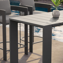 Load image into Gallery viewer, Tahoe 59 Inch Rectangle Outdoor Patio Aluminum Bar Table by Modway
