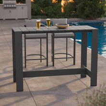 Load image into Gallery viewer, Tahoe 59 Inch Rectangle Outdoor Patio Aluminum Bar Table by Modway